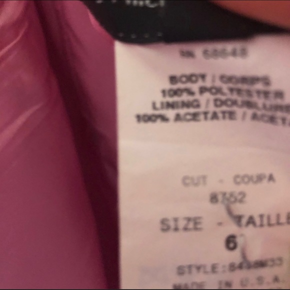 ABS Evening by Allen B Schwartz Pink Strapless Evening Gown Size 6 - Picture 5 of 6